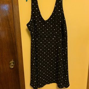 Torrid cat and polka dot black dress
